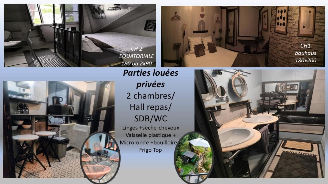2Ch 4Pers Matelas M De Forme Kitchenette Sdb Wc Au Calme Cote Jardin Tulle Extérieur photo